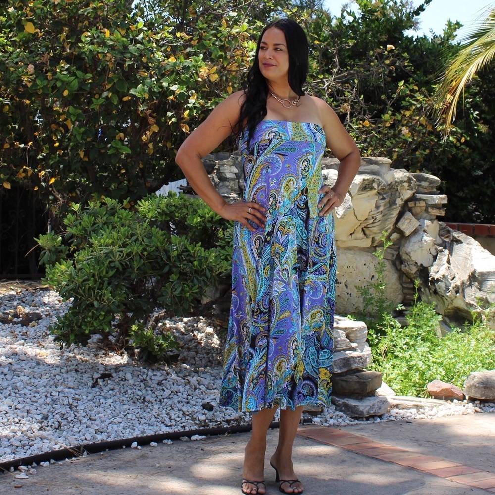 Lavender/Paisley- Maxi-Skirt/Dress